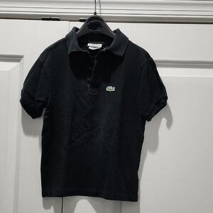 Lacoste Boys Black Polo Shirt